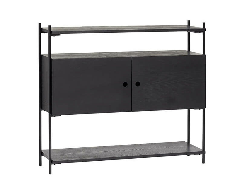 Konzolový stolík daker 103 x 35 cm čierny
