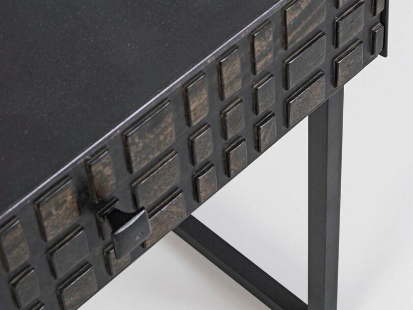 Nočný stolík dorset čierny 50 x 55 cm