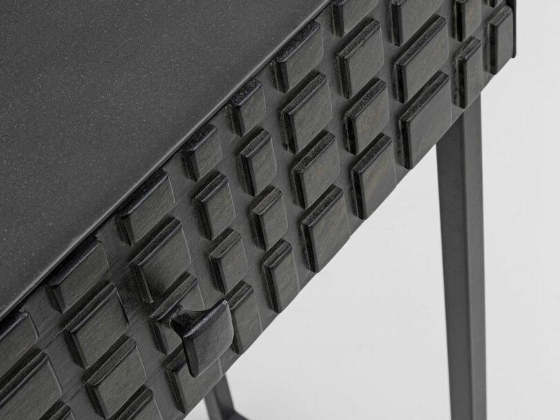 Konzolový stolík dorset čierny 100 x 80 cm