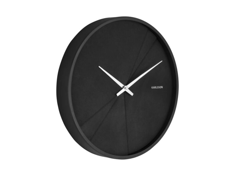 Nástenné hodiny Kani Ø 30 cm čierne