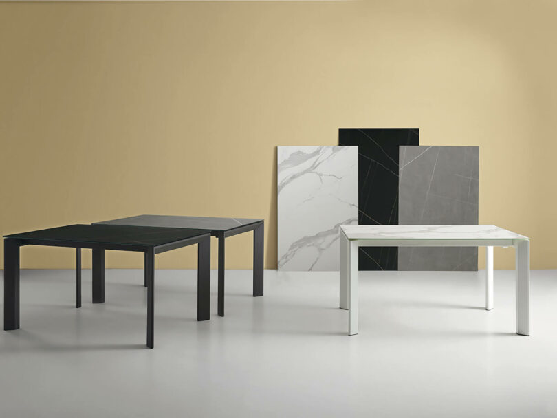 Rozkladací stôl sallie 160 (240) x 90 cm sivo-čierny