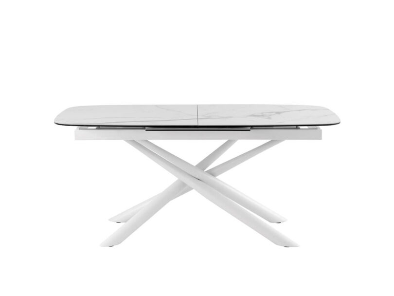 Rozkladací stôl sena 180 (240) x 95 cm biely