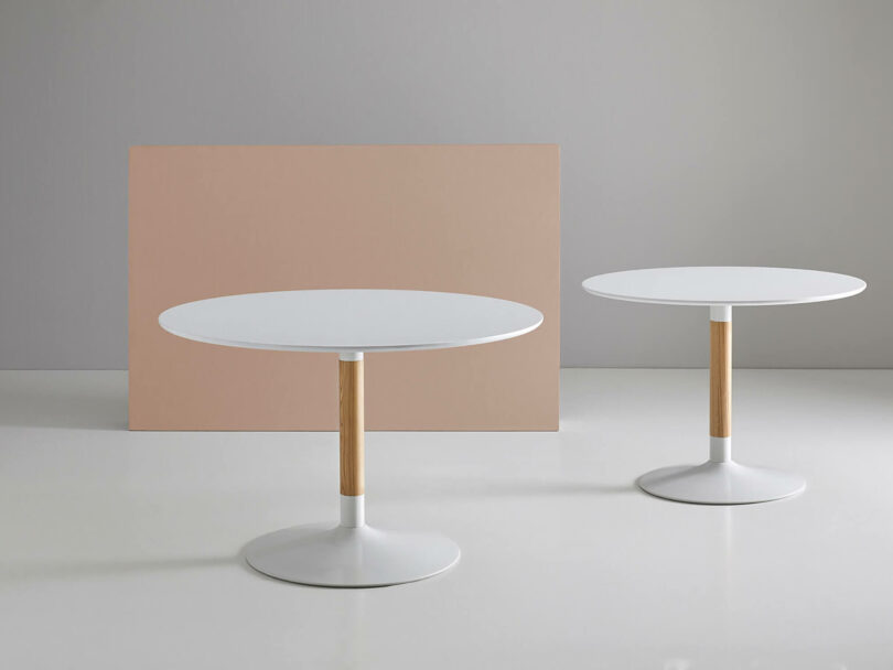 Okrúhly stôl rami Ø 100 cm biely