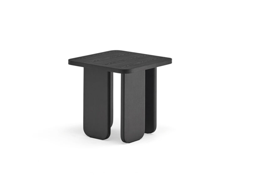 Odkladací stolík arq 48 x 48 cm čierny