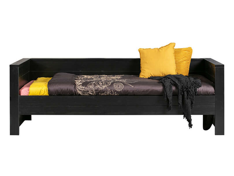 POSTEĽ DENNIS SOFA ČIERNA 90 X 200 CM