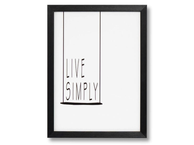 Obraz live simply 30 x 40 cm