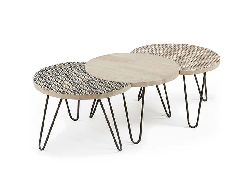 SET 3 ODKLADACÍCH STOLÍKOV HOSS 134 X 61