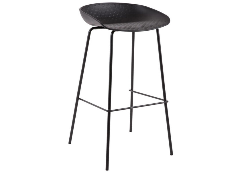 Barová stolička atten 83 cm čierna