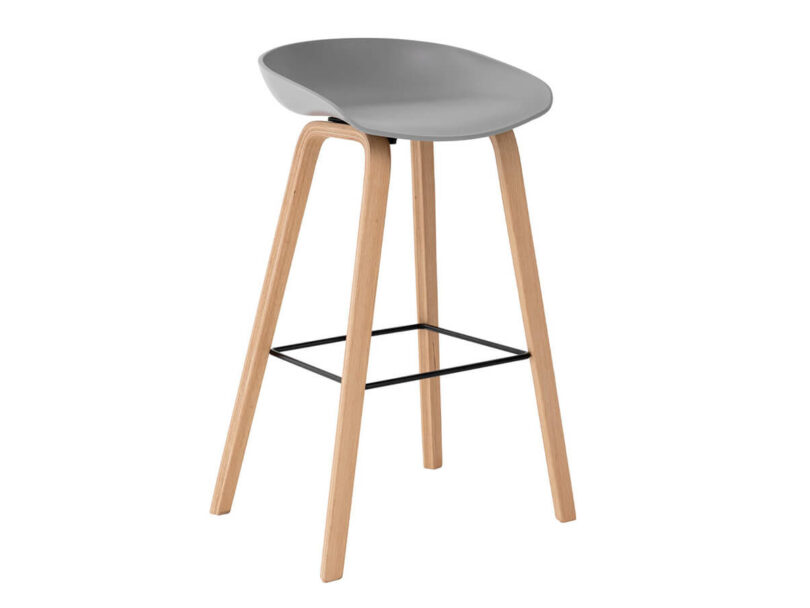 Barová stolička rieno 84 cm sivá