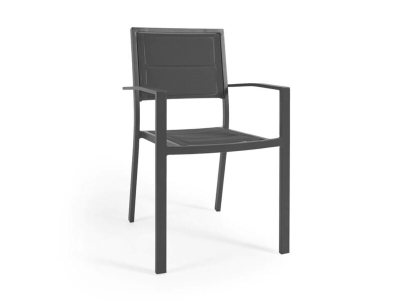 Záhradná stolička siley čierna