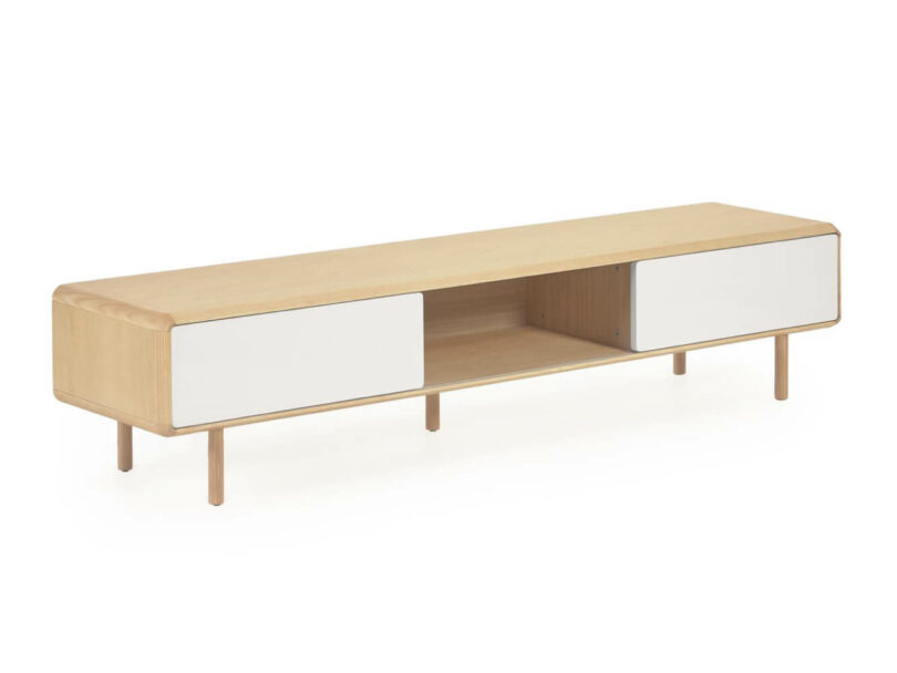 Drevený TV stolík Marewa 180 x 41 cm