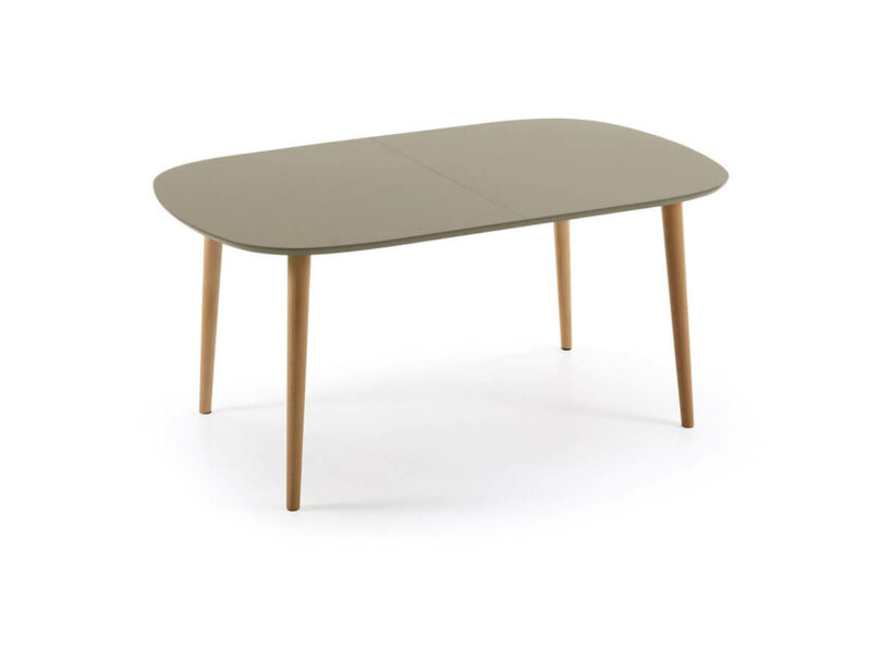 Jedálenský stôl quio 160 (260) x 100 cm hnedý