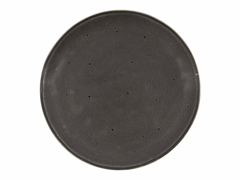 Dezertný tanier rusto tmavo sivý