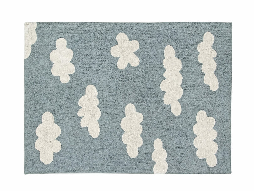 Prateľný koberec cloudio 120 x 160 cm modrý