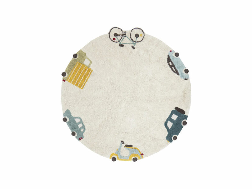 Prateľný koberec s autíčkami wheelo farebný