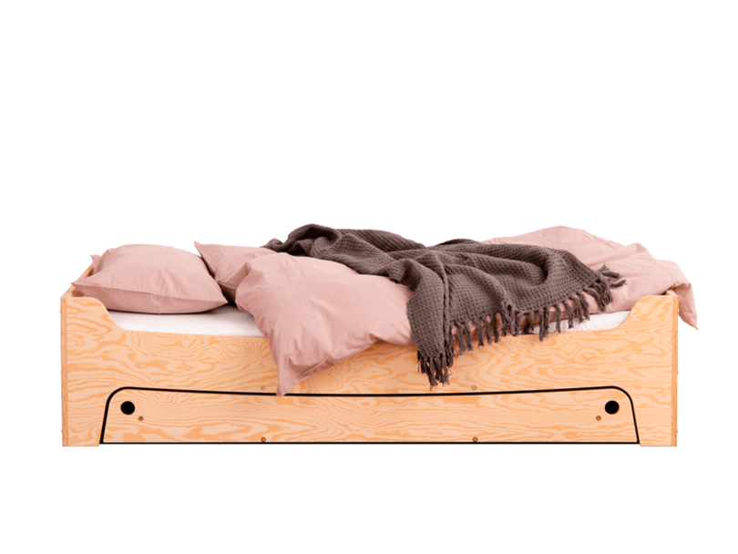 Detská posteľ amalia 90 x 200 cm prírodná