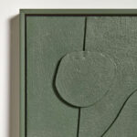 Abstraktný obraz nilat 30 x 40 cm zelený 2 ks