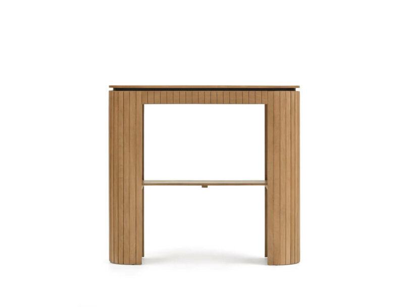 Konzolový stolík licia 120 x 60 cm prírodný