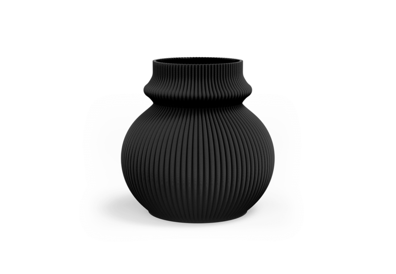 Váza yalza Ø 12 x 12 cm čierna