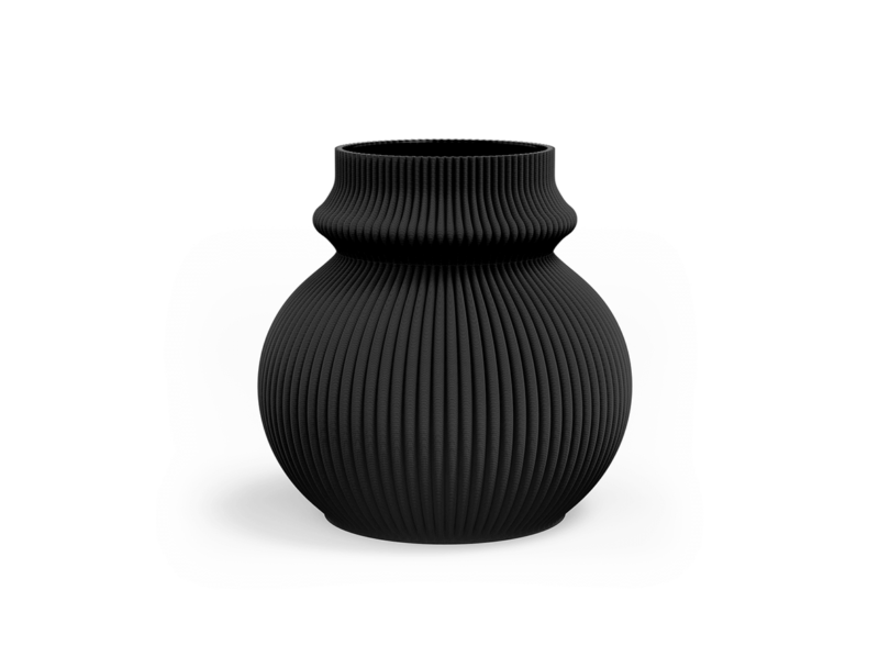Váza yalza Ø 12 x 12 cm čierna