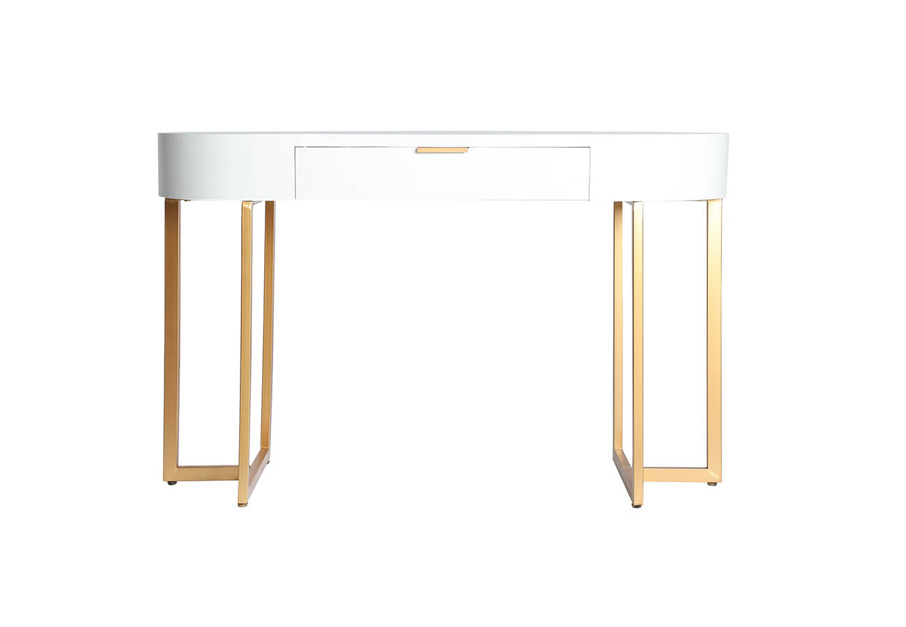Konzolový stolík ravica 120 x 48 cm biely