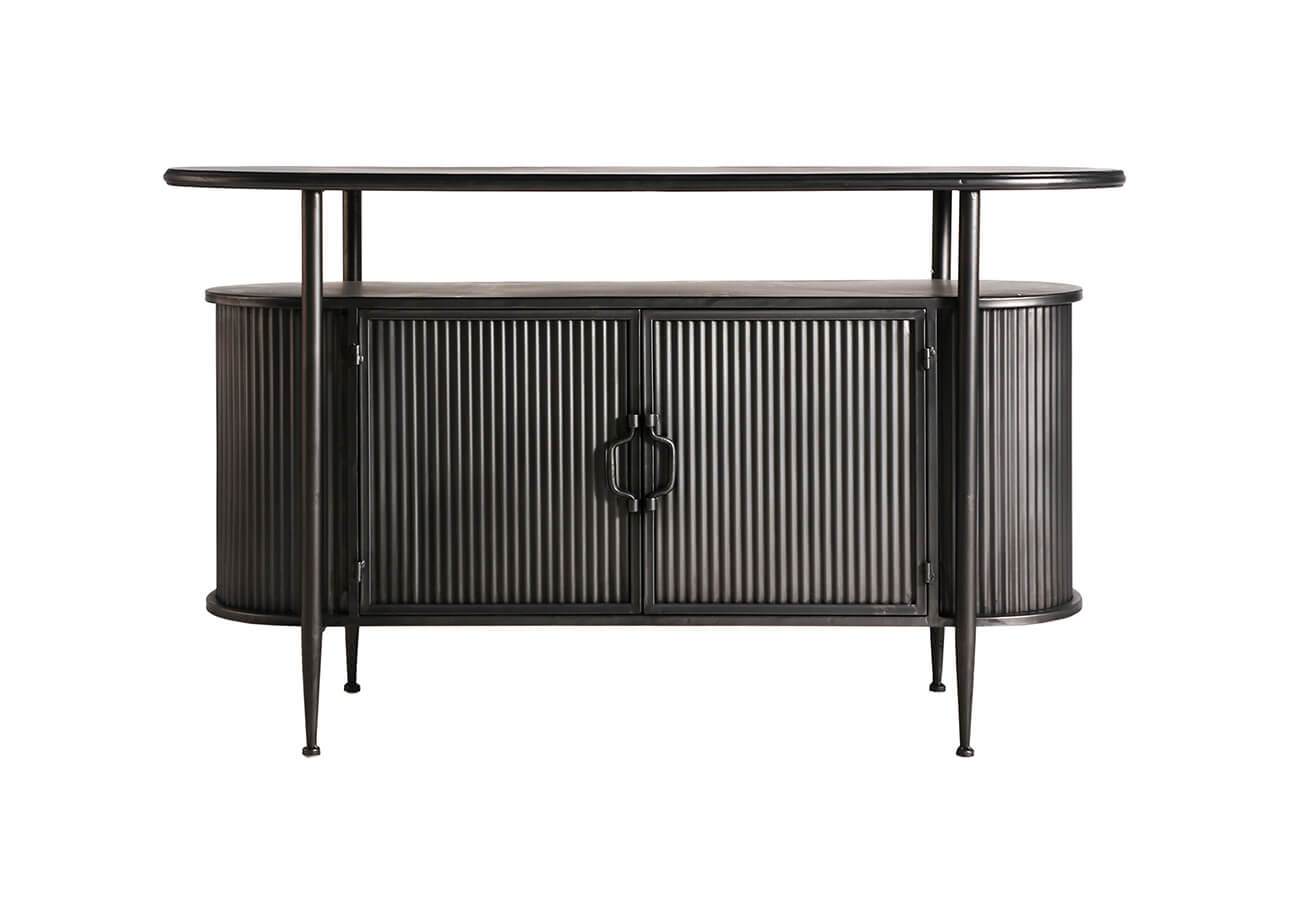 Konzolový stolík remble 119 x 40 cm tmavo šedý