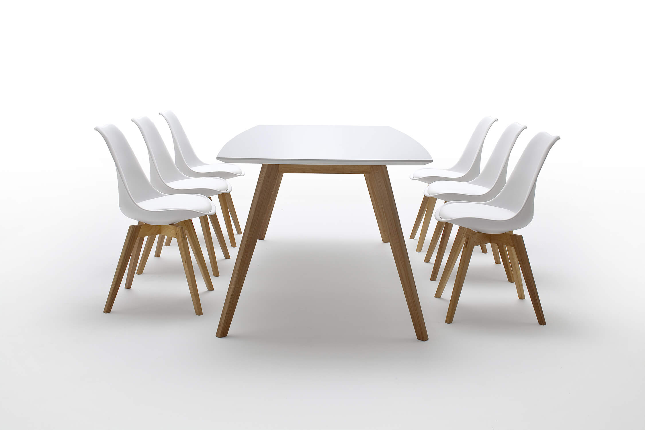 Jedálenský stôl base 185 x 95 cm biely