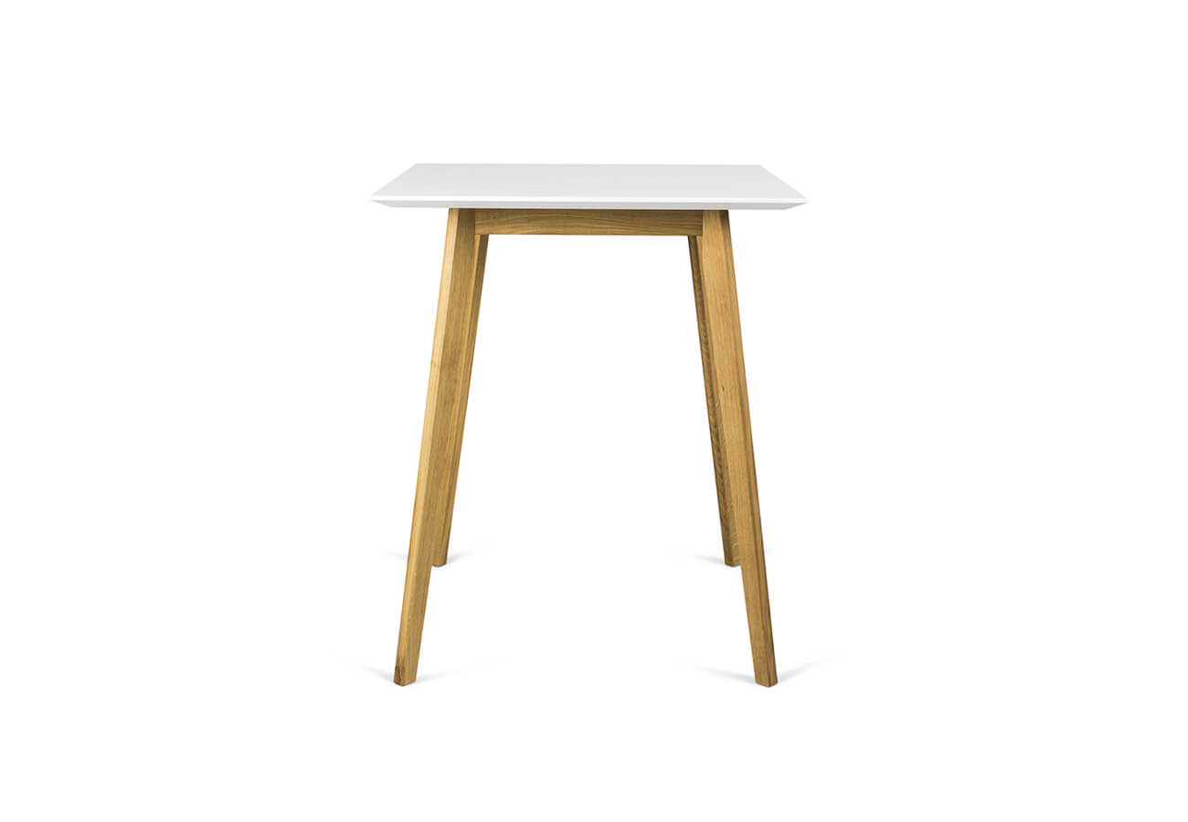 Barový stôl base 80 x 80 cm biely