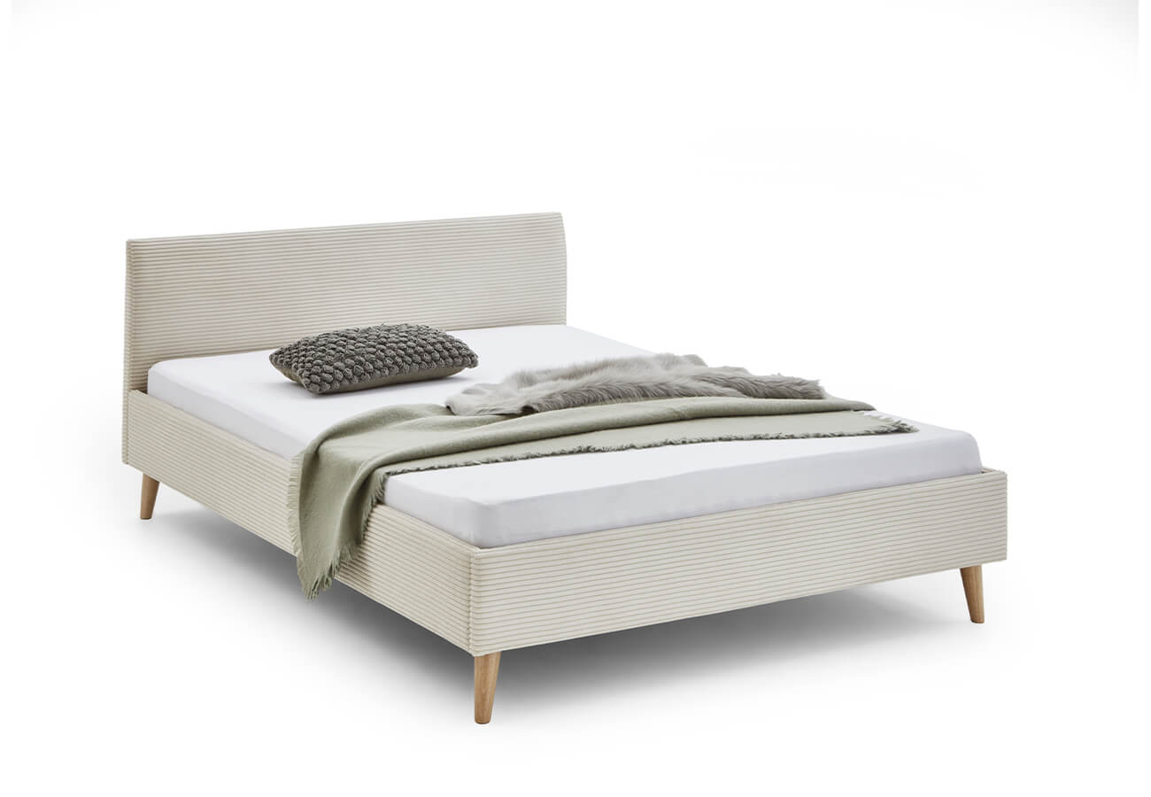 Čalúnená posteľ kiwick 140 x 20 cm béžová