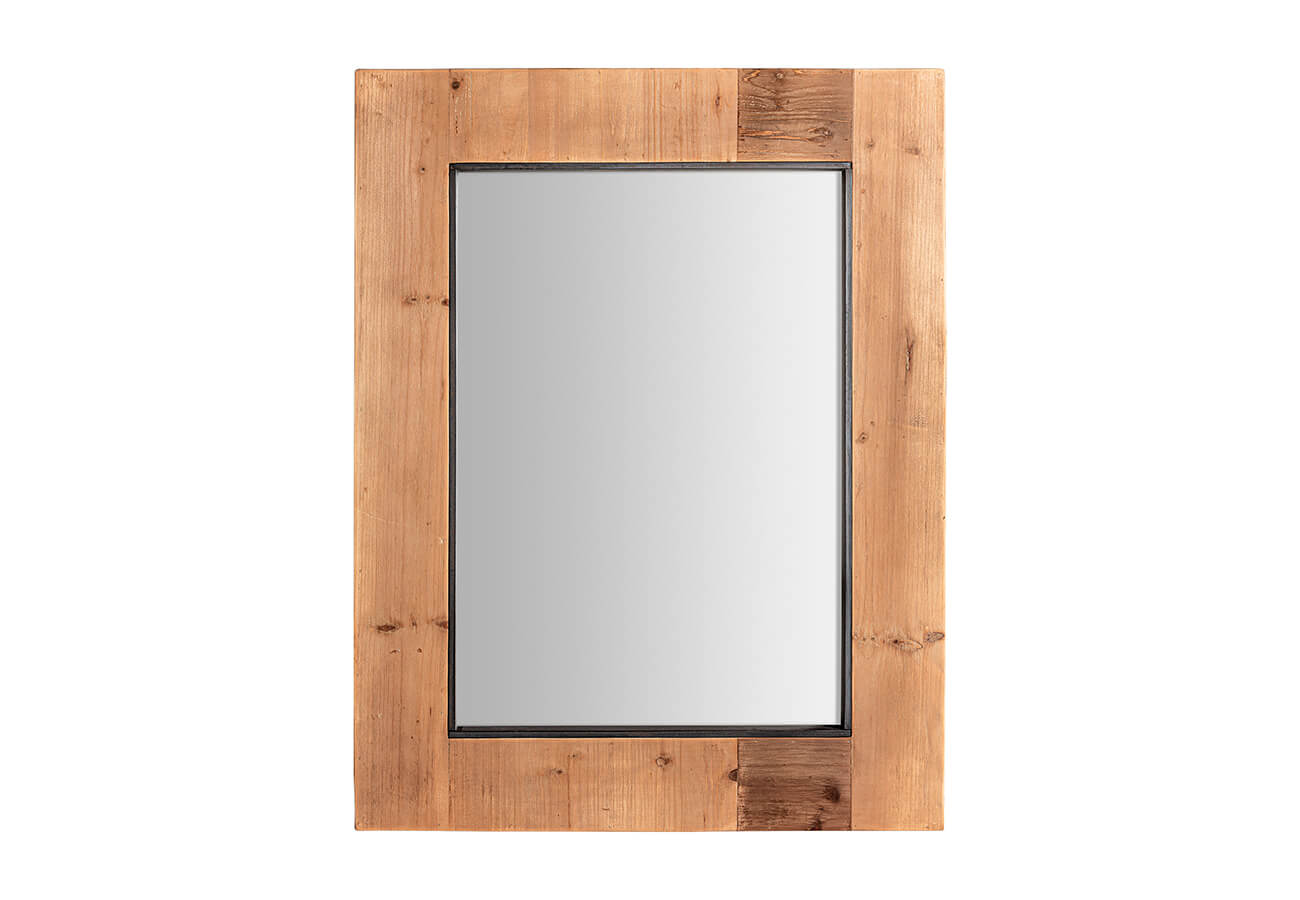 Zrkadlo gina 69 x 89 cm hnedé