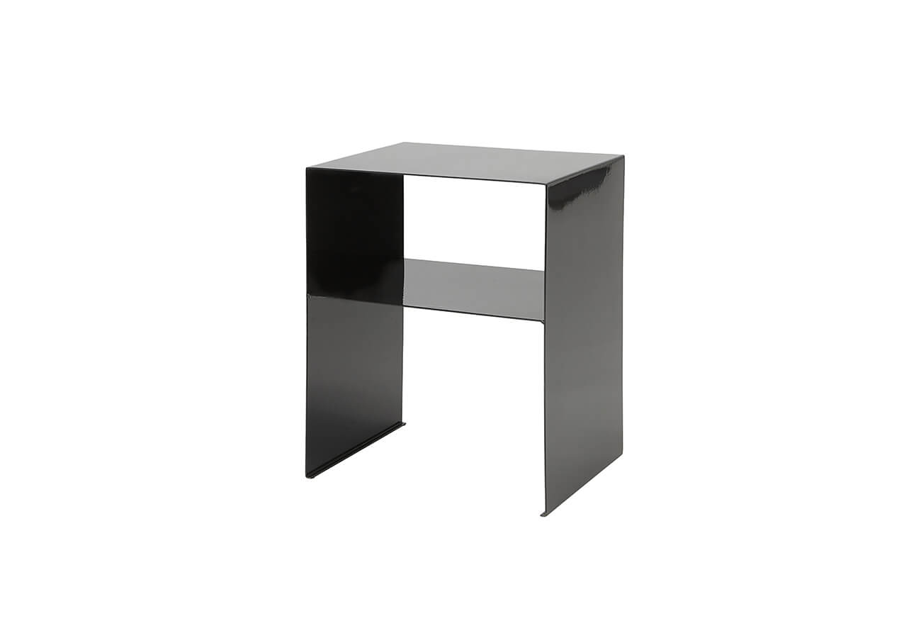 Odkladací stolík rafi 40 x 32 cm čierny