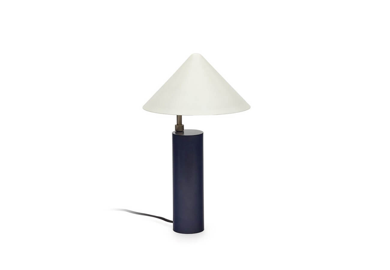 Stolná lampa vasli 42 cm modrá