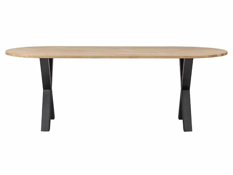 Oválny jedálenský stôl xtablo 220 x 90 cm prírodný