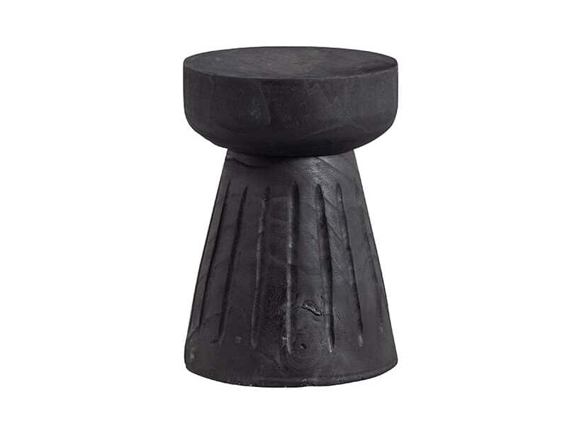 Stolička borre ø 28 x 40 cm čierna