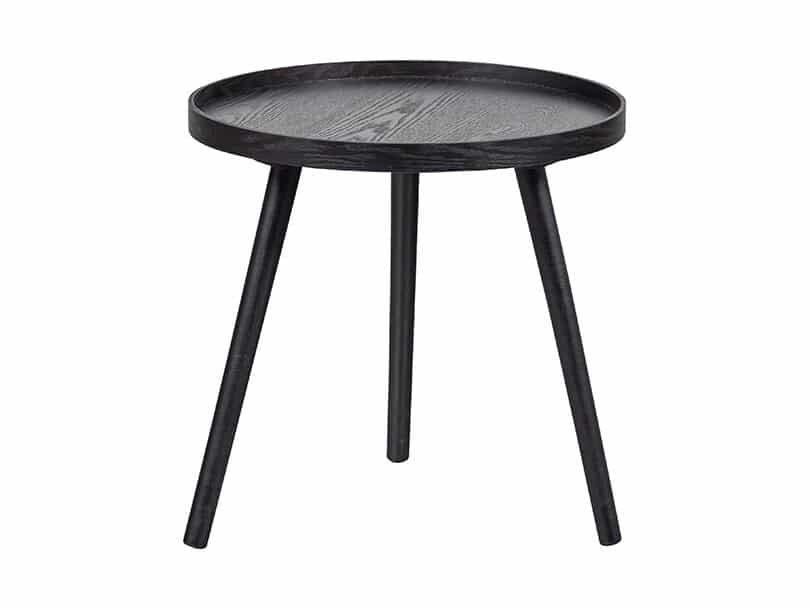 Odkladací stolík mesa m ø 45 x 45 cm čierny