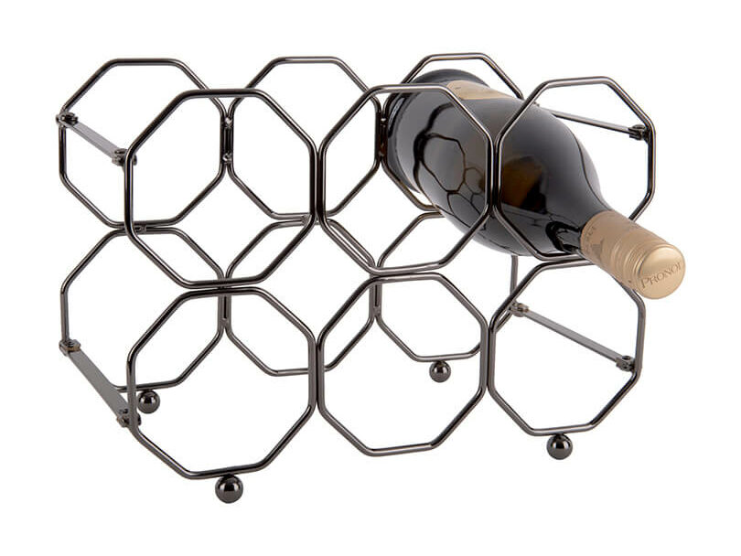 STOJAN NA VÍNA HONEYCOMB KOVOVÝ